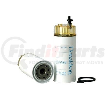 P555001 by DONALDSON - Fuel Water Separator Filter - 9.94 in., Water Separator Type, Spin-On Style, Cellulose Media Type