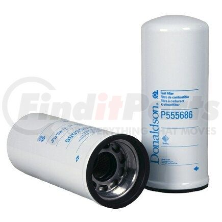 P555686 by DONALDSON - Fuel Filter - 7.76 in., Secondary Type, Spin-On Style, Composite Media Type