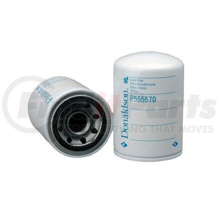 P555570 by DONALDSON - Engine Oil Filter - 5.24 in., Full-Flow Type, Spin-On Style, Cellulose Media Type