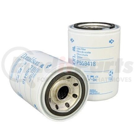 P559418 by DONALDSON - Engine Oil Filter - 5.47 in., Full-Flow Type, Spin-On Style, Cellulose Media Type, with Bypass Valve