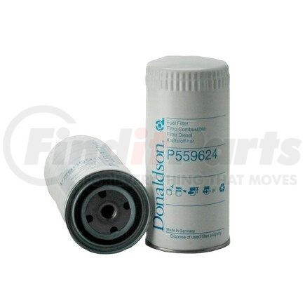 P559624 by DONALDSON - Fuel Filter - 8.27 in., Spin-On Style