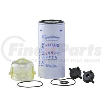 P559858 by DONALDSON - Fuel Filter Kit - Water Separator Type, Spin-On with Bowl Thread