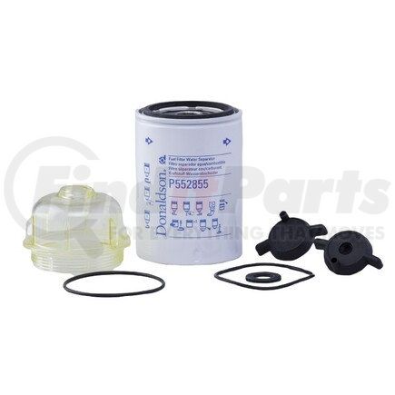 P559855 by DONALDSON - Fuel Filter Kit - Water Separator Type, Spin-On with Bowl Thread