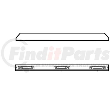 00816 by TRUCK-LITE - 35 Series, Replacement Identification Bar, 9" Centers, Silver