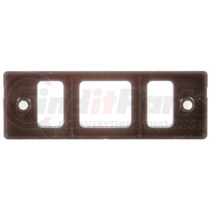 21721 by TRUCK-LITE - Super 21 Marker Light Mounting Bracket - For 21 Series Rectangular Shape Lights, 2 Screw Bracket Mount, Black Polycarbonate