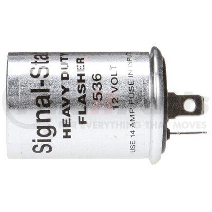 536 by TRUCK-LITE - Signal-Stat Flasher Module - 6 Light Thermal, Aluminum, 2 Blade Terminals, 12V