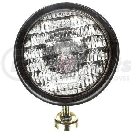 633W by TRUCK-LITE - Signal - Stat Par 46 6 In. Round Halogen Work Light, Black, 1 Bulb, Stripped End, 12V
