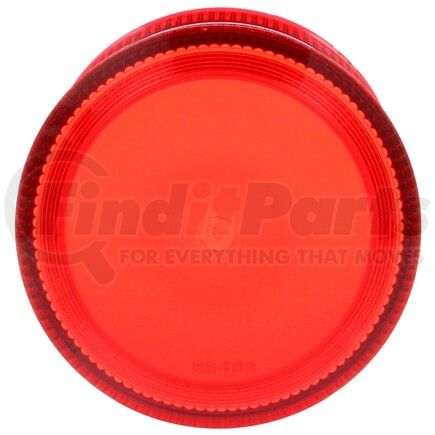 9710R by TRUCK-LITE - Replacement Lens - Signal-Stat, Round, Red, Polycarbonate, for Strobes (6601, 6611, 6801, 6811), 2 Screw