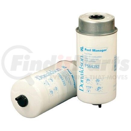 P564392 by DONALDSON - Fuel Water Separator Filter - 8.93 in., Water Separator Type, Cartridge Style