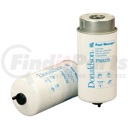 P564278 by DONALDSON - Fuel Water Separator Filter - 9.25 in., Water Separator Type, Cartridge Style