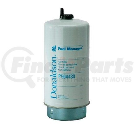 P564430 by DONALDSON - Fuel Water Separator Filter - 9.25 in., Water Separator Type, Cartridge Style