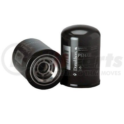 P574731 by DONALDSON - Transmission Oil Filter - 5.46 in., Spin-On Style, Synthetic Media Type, with Bypass Valve