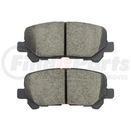 1000-1281M by MPA ELECTRICAL - Quality-Built Disc Brake Pad Set - Semi-Metallic