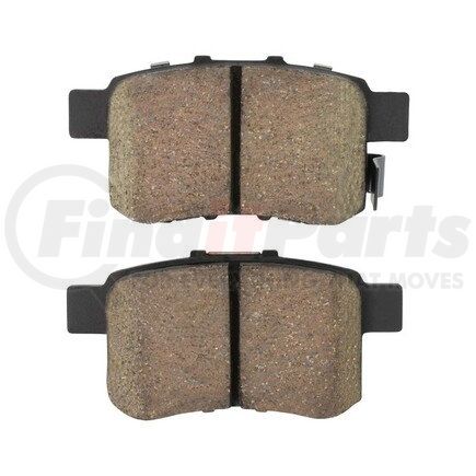 1000-1451M by MPA ELECTRICAL - Quality-Built Disc Brake Pad Set - Semi-Metallic