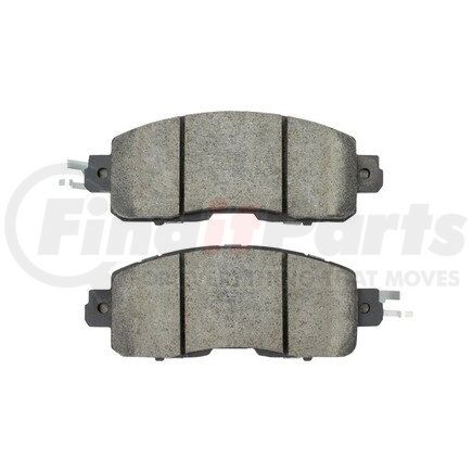 1000-1650M by MPA ELECTRICAL - Quality-Built Disc Brake Pad Set - Semi-Metallic