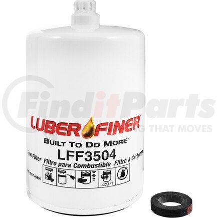 LFF3504 by LUBER-FINER - 4" Spin - on Fuel Filter