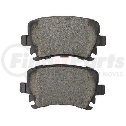 1003-1108AM by MPA ELECTRICAL - Quality-Built Disc Brake Pad Set - Black Series, Semi-Metallic, with Hardware