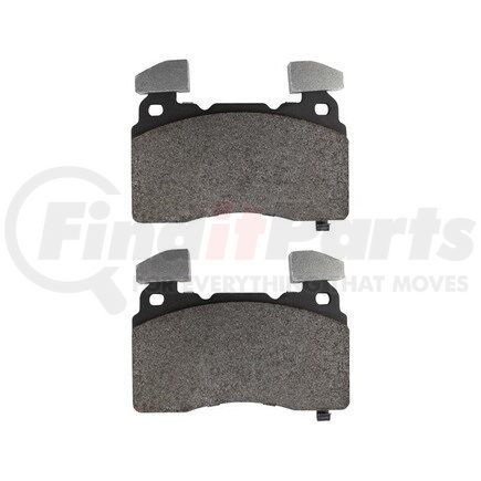 1003-1474AM by MPA ELECTRICAL - Quality-Built Disc Brake Pad Set - Black Series, Semi-Metallic, with Hardware