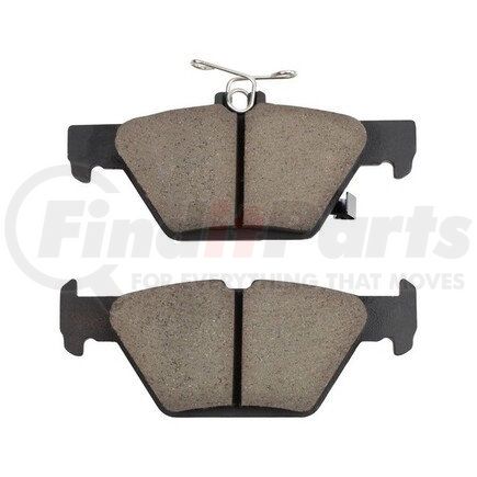 1003-1808C by MPA ELECTRICAL - Quality-Built Disc Brake Pad Set - Black Series, Ceramic, with Hardware