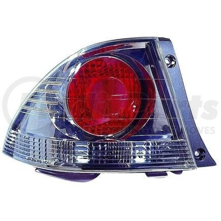 212-19G6L-US7 by DEPO - Tail Light, LH, Outer, Dark Metallic Housing, Red/Clear Lens