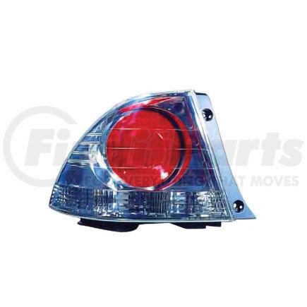 212-19G6L3US7 by DEPO - Tail Light, LH, Outer, Metallic Housing, Red/Clear Lens