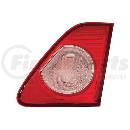 212-1329R-UE by DEPO - Tail Light, RH, Inner, Trunk Lid Mounted, Chrome Housing, Red/Clear Lens