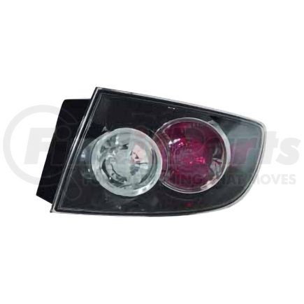 216-1972R-UC by DEPO - Tail Light Housing, RH, Standard Type, with Lens