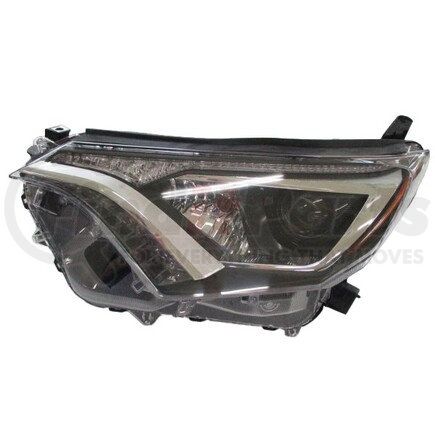 312-11AGL-UCN2 by DEPO - Headlight, LH, Lens and Housing, Black Housing, Clear Lens, CAPA Certified