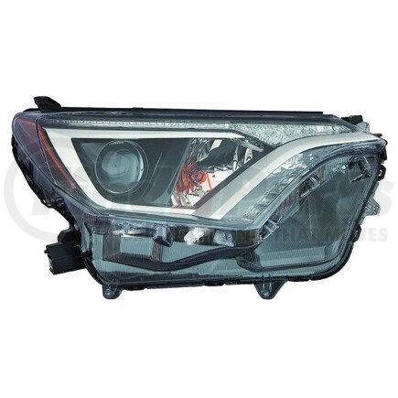 312-11AGR-AC2 by DEPO - Headlight, RH, Assembly, Halogen, North America Built, without Black Bezel, Composite