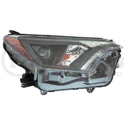 312-11AGR-AC7 by DEPO - Headlight, RH, Assembly, Halogen, North America Built, with Black Bezel, Composite