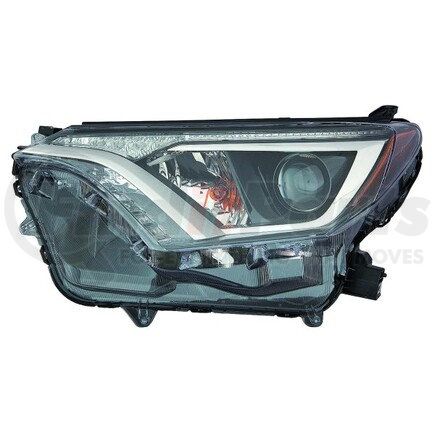 312-11AGL-AC2 by DEPO - Headlight, LH, Assembly, Halogen, North America Built, without Black Bezel, Composite