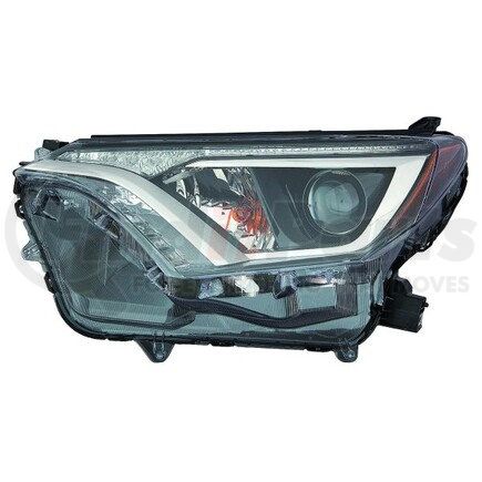 312-11AGL-AS2 by DEPO - Headlight, LH, Assembly, Halogen, North America Built, without Black Bezel, Composite