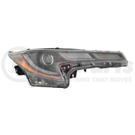 312-11BDR-ACN2 by DEPO - Headlight, RH, Black Housing, Clear Lens, with LED DRL Bar, with Projector, LED, CAPA Certified
