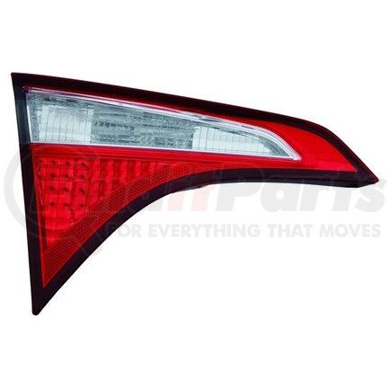 312-1322L-AC by DEPO - Tail Light, LH, Inner, Trunk Lid Mounted, Chrome Housing, Red/Clear Lens, with Backup Light, CAPA Certified