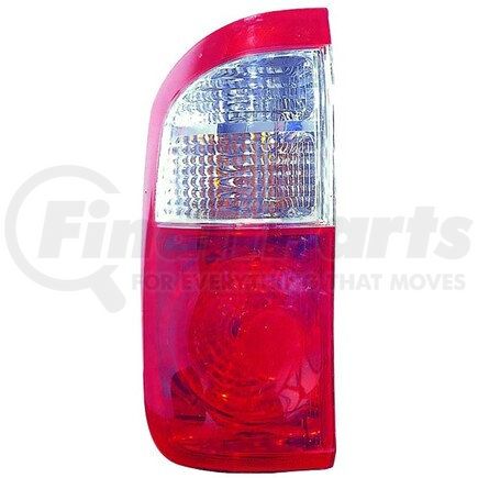 312-1967L-AC by DEPO - Tail Light, LH, Assembly, Standard Bed, Clear/Red Lens