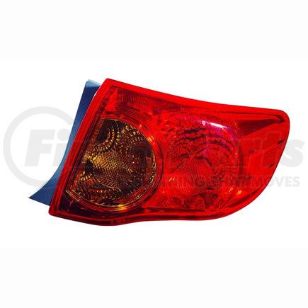 312-1992RKUC by DEPO - Tail Light, RH, Outer, Assembly, Japan Built, Lens/Housing