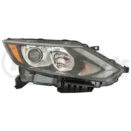 315-11ANR-AC2 by DEPO - Headlight, RH, Black Housing, Clear Lens, with Projector, CAPA Certified