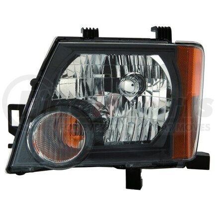 315-1160L-AC2 by DEPO - Headlight, LH, Assembly, Black Bezel, Composite