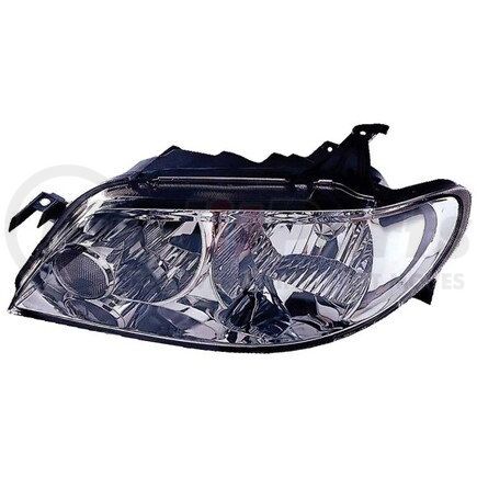 316-1127L-US1 by DEPO - Headlight, LH, Chrome Housing, Clear Lens, with Aluminum Bezel