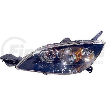 316-1131L-UC by DEPO - Headlight, LH, Black Housing, Clear Lens, with Projector, CAPA Certified