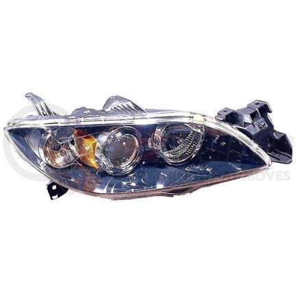 316-1132R-UC by DEPO - Headlight, RH, Black Housing, Clear Lens, with Projector, CAPA Certified