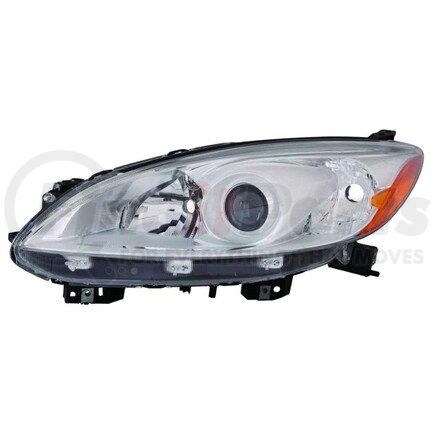 316-1145L-UC by DEPO - Headlight, LH, Chrome Housing, Clear Lens, with Projector, CAPA Certified
