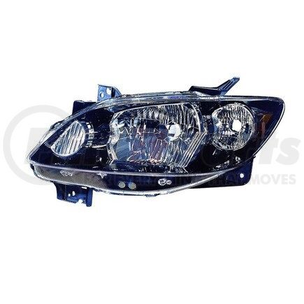 316-1133R-US2 by DEPO - Headlight, RH, Black Housing, Clear Lens