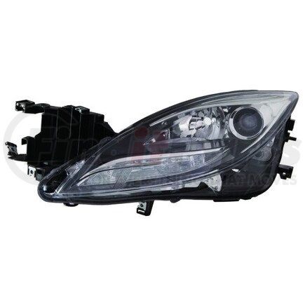 316-1146L-UC2 by DEPO - Headlight, LH, Black Housing, Clear Lens, with Projector, CAPA Certified