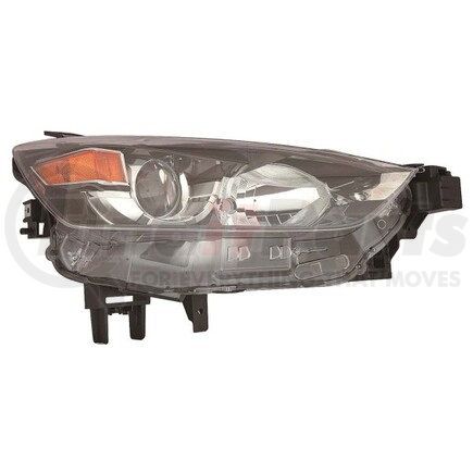 316-1155R-UC2 by DEPO - Headlight, RH, Black Housing, Clear Lens, CAPA Certified