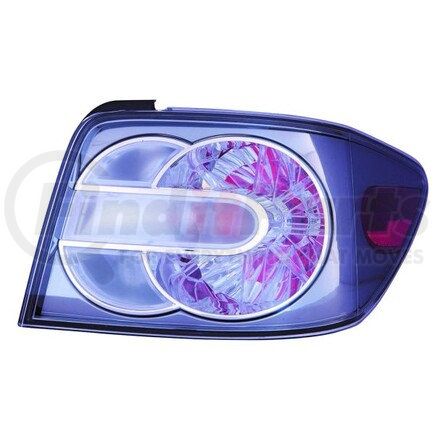 316-1943R3AS by DEPO - Tail Light, RH, Chrome Housing, Clear Lens