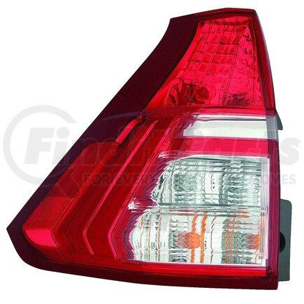 317-19B4L-AC by DEPO - Tail Light, LH, Lower, Chrome Housing, Red/Clear Lens, CAPA Certified