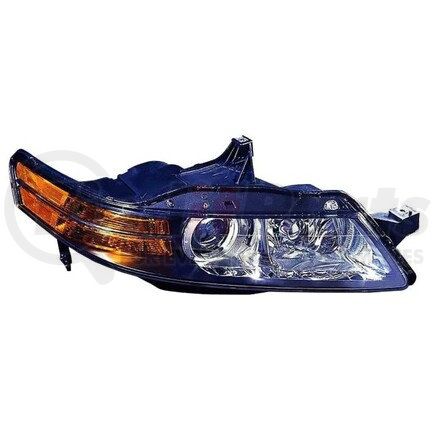 317-1140R-USHN by DEPO - Headlight, RH, Black/Chrome Housing, Clear Lens, with Projector