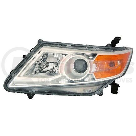317-1161L-AC by DEPO - Headlight, LH, Chrome Housing, Clear Lens, with Projector, CAPA Certified