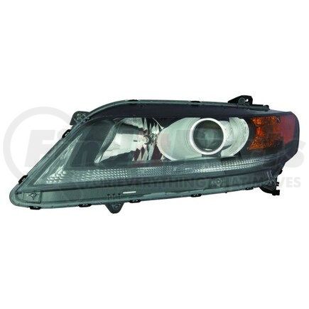 317-1169L-AC2 by DEPO - Headlight, LH, Black/Chrome Housing, Clear Lens, with Projector, without LED Driving Lights, CAPA Certified